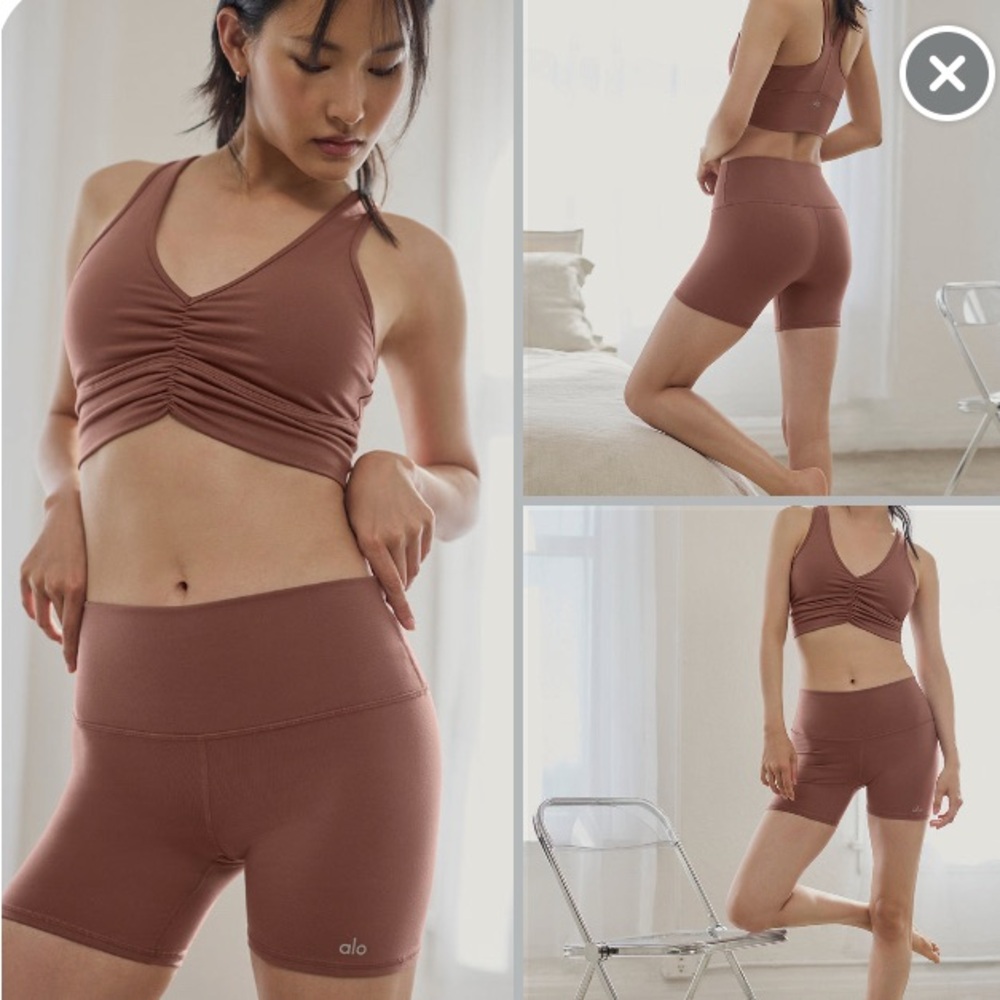 ALO 5" Airbrush High-Waist Biker Short
- Chestnut